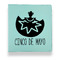Cinco De Mayo Leather Binders - 1" - Teal - Front View