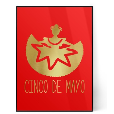 Cinco De Mayo 5x7 Red Foil Print (Personalized)