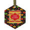 Cinco De Mayo Frosted Glass Ornament - Hexagon