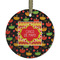 Cinco De Mayo Flat Glass Ornament - Round