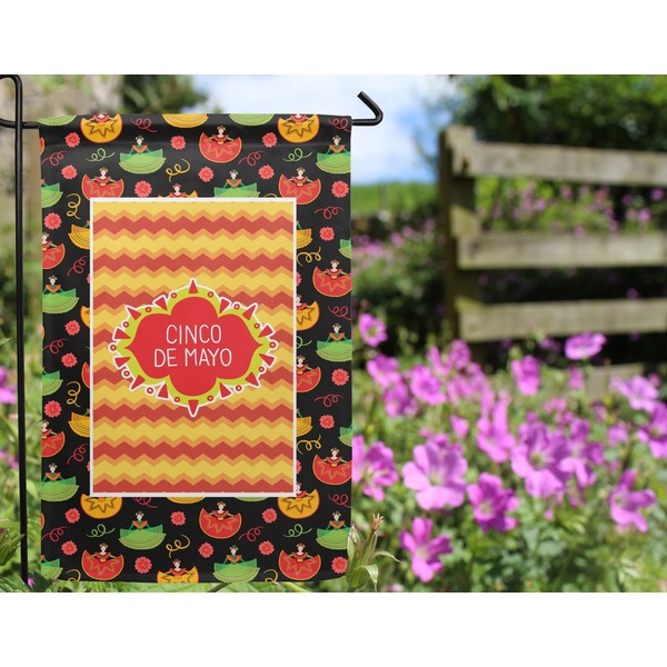 Cinco De Mayo Garden Flag - Outside In Flowers