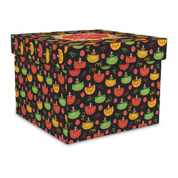 Cinco De Mayo Gift Box with Lid - Canvas Wrapped - Large