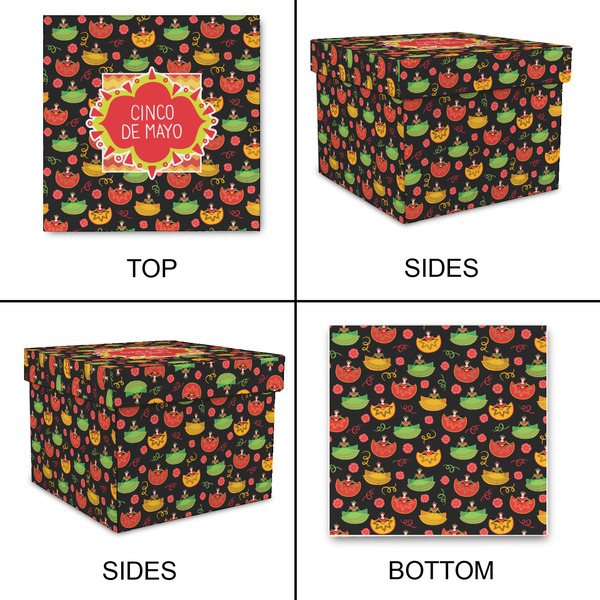 Cinco De Mayo Gift Boxes with Lid - Canvas Wrapped - Medium - Approval
