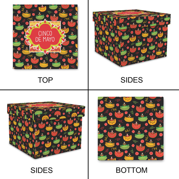 Cinco De Mayo Gift Boxes with Lid - Canvas Wrapped - Small - Approval