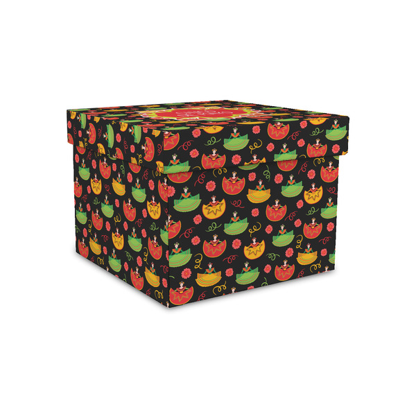 Custom Cinco De Mayo Gift Box with Lid - Canvas Wrapped - Small