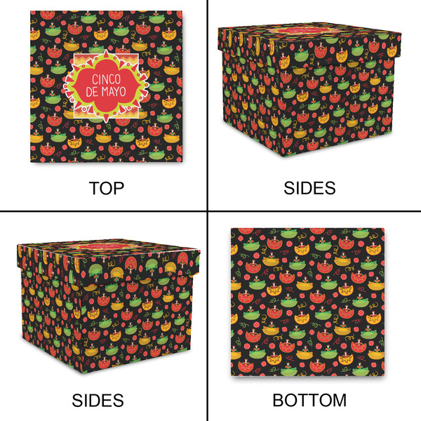Cinco De Mayo Gift Boxes with Lid - Canvas Wrapped - X-Large - Approval