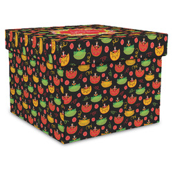 Cinco De Mayo Gift Box with Lid - Canvas Wrapped - X-Large