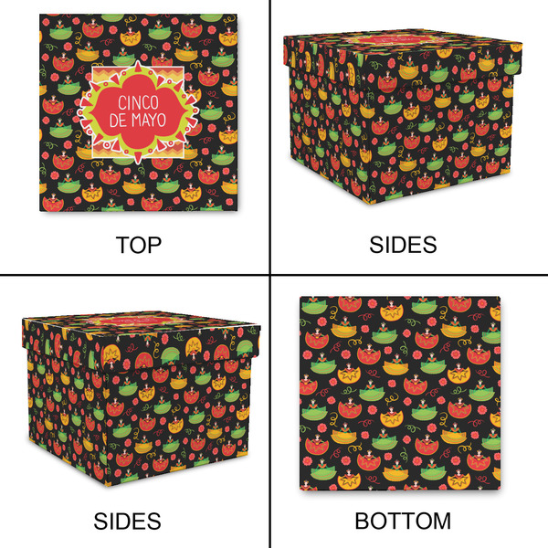 Cinco De Mayo Gift Boxes with Lid - Canvas Wrapped - XX-Large - Approval