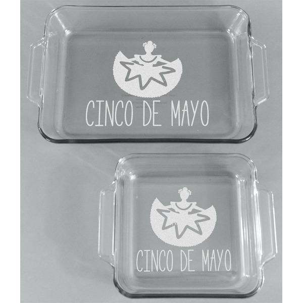 Cinco De Mayo Glass Baking Dish Set - FRONT