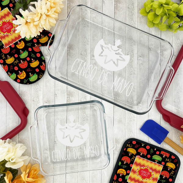 Cinco De Mayo Glass Baking Dish Set - LIFESTYLE