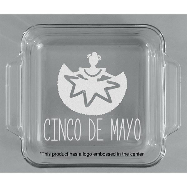 Cinco De Mayo Glass Cake Dish - APPROVAL (8x8)