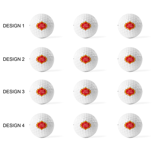 Cinco De Mayo Golf Balls - Titleist - Set of 12 - APPROVAL