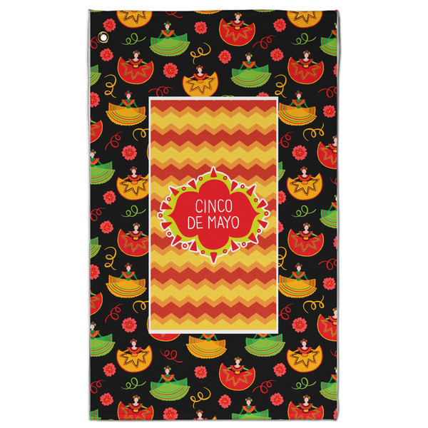 Custom Cinco De Mayo Golf Towel - Poly-Cotton Blend - Large