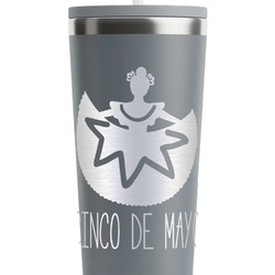 Cinco De Mayo RTIC Everyday Tumbler with Straw - 28oz - Grey - Single-Sided