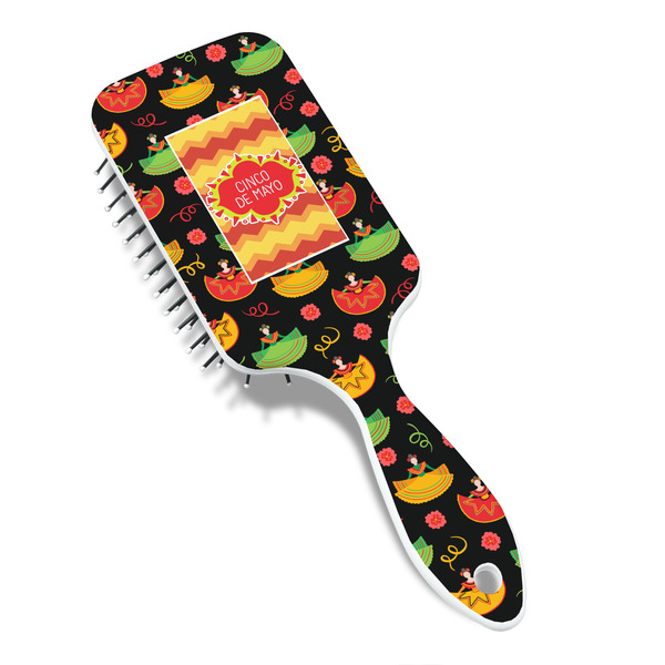 Cinco De Mayo Hair Brush - Angle View