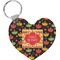 Cinco De Mayo Heart Plastic Keychain