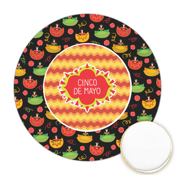 Custom Cinco De Mayo Printed Cookie Topper - 2.5"