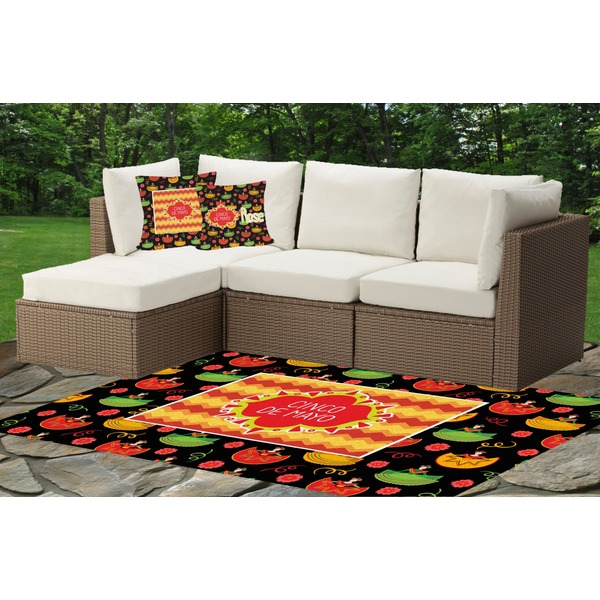 Cinco De Mayo Indoor / Outdoor Rug & Cushions