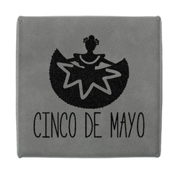 Cinco De Mayo Jewelry Gift Box - Engraved Leather Lid