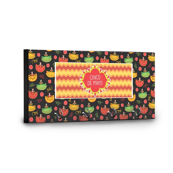 Cinco De Mayo Key Hanger - Front View with Hooks