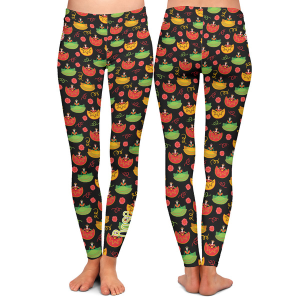 Cinco De Mayo Ladies Leggings - Front and Back