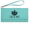 Cinco De Mayo Ladies Wallet - Leather - Teal - Front View
