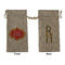 Cinco De Mayo Large Burlap Gift Bag - Front & Back