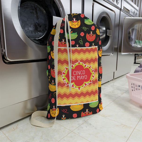 Cinco De Mayo Large Laundry Bag - In Context