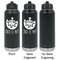 Cinco De Mayo Laser Engraved Water Bottles - 2 Styles - Front & Back View