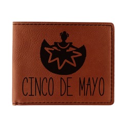 Cinco De Mayo Leatherette Bifold Wallet (Personalized)