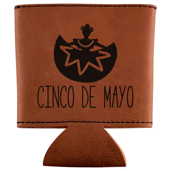 Custom Cinco De Mayo Leatherette Can Sleeve (Personalized)
