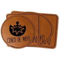 Cinco De Mayo Faux Leather Iron On Patch