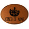 Cinco De Mayo Leatherette Patches - Oval