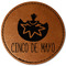 Cinco De Mayo Leatherette Patches - Round
