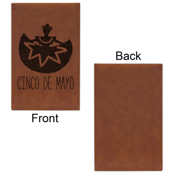 Cinco De Mayo Leatherette Sketchbooks - Small - Single Sided - Front & Back View