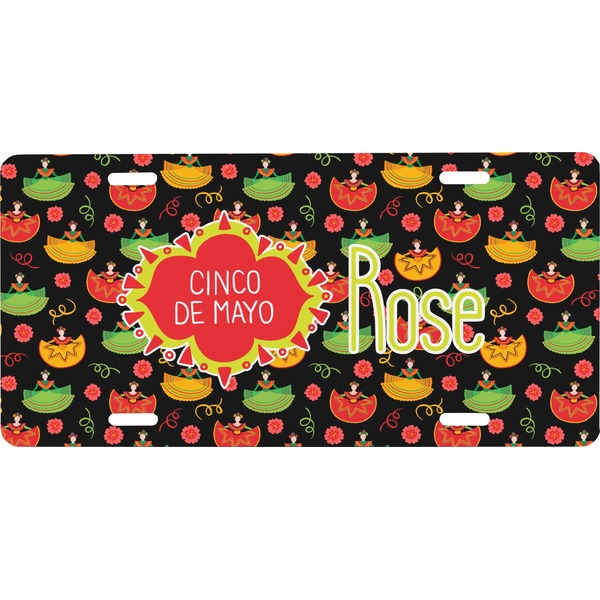 Custom Cinco De Mayo Front License Plate (Personalized)