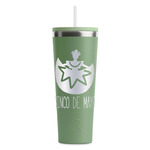 Cinco De Mayo RTIC Everyday Tumbler with Straw - 28oz - Light Green - Single-Sided
