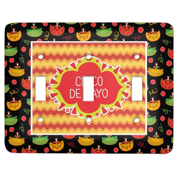 Custom Cinco De Mayo Light Switch Cover (3 Toggle Plate)