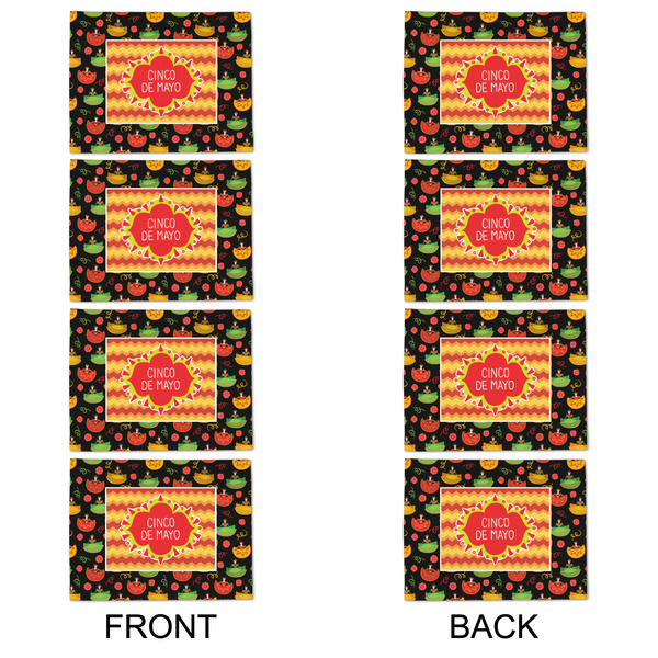 Cinco De Mayo Linen Placemat - APPROVAL Set of 4 (double sided)