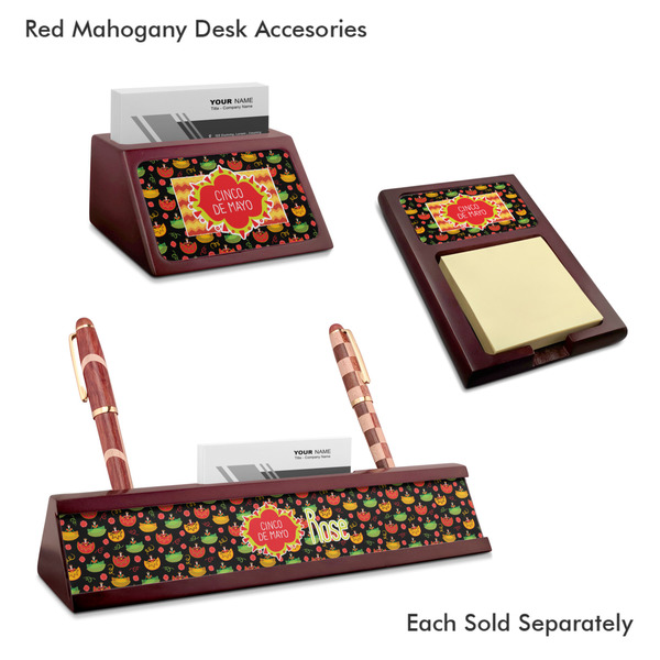 Cinco De Mayo Mahogany Desk Accessories