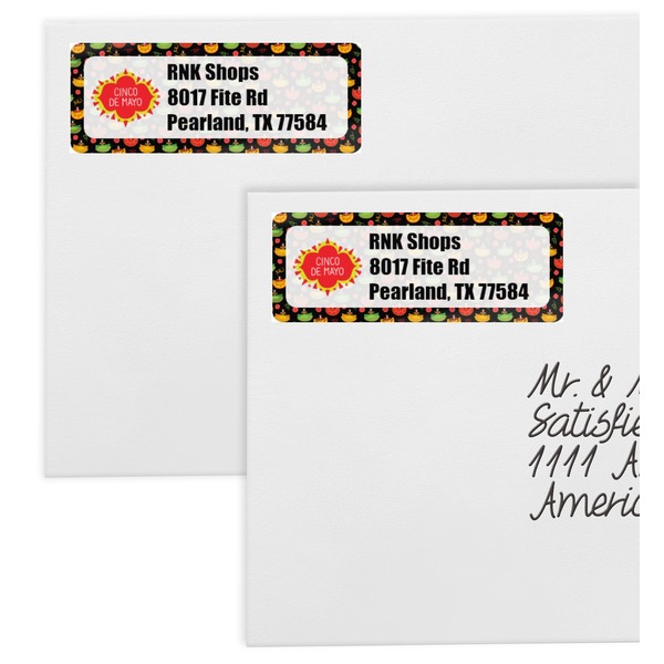 Cinco De Mayo Mailing Labels - Double Stack Close Up