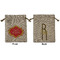 Cinco De Mayo Medium Burlap Gift Bag - Front & Back