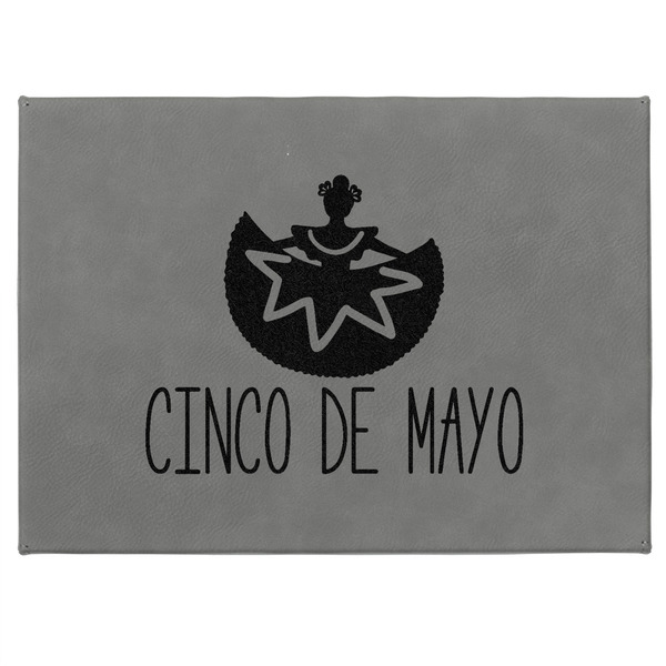 Cinco De Mayo Medium Gift Box with Engraved Leather Lid - Approval