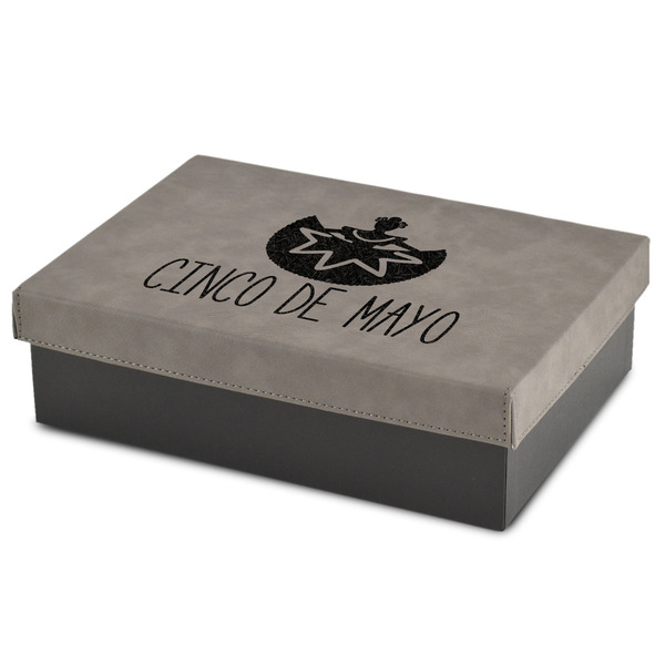 Custom Cinco De Mayo Gift Boxes w/ Engraved Leather Lid