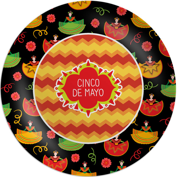 Custom Cinco De Mayo Melamine Salad Plate - 8"