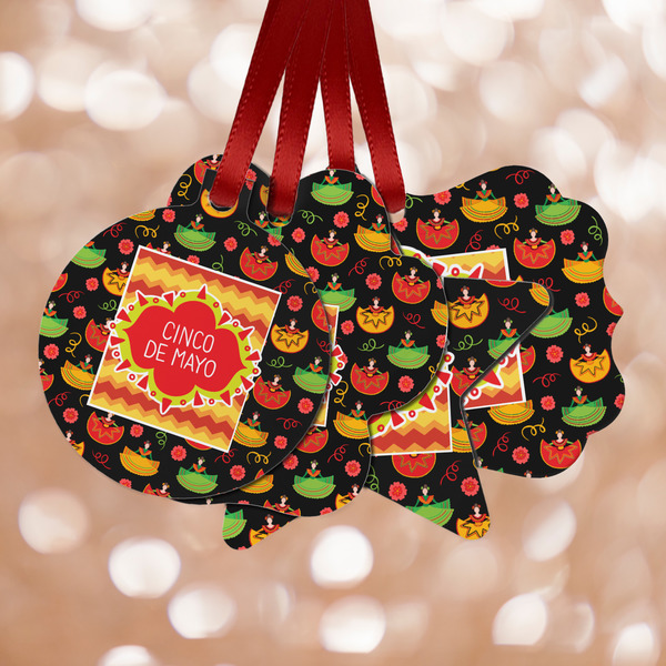 Custom Cinco De Mayo Metal Ornaments - Double Sided