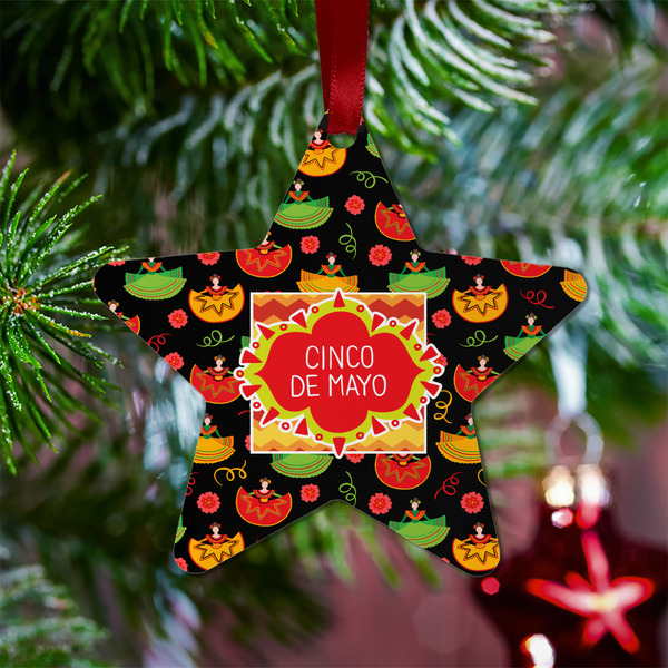 Cinco De Mayo Metal Star Ornament - Lifestyle