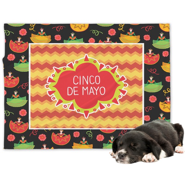 Custom Cinco De Mayo Dog Blanket - Large (Personalized)