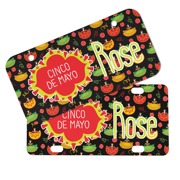 Cinco De Mayo Mini License Plates - MAIN (4 and 2 Holes)