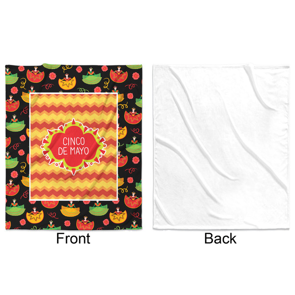 Cinco De Mayo Minky Blanket - 50"x60" - Single Sided - Front & Back
